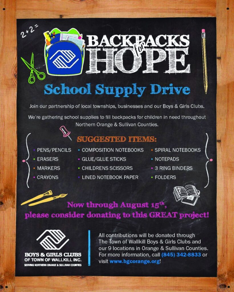 Backpacks for Hope School Supply Drive 2021
